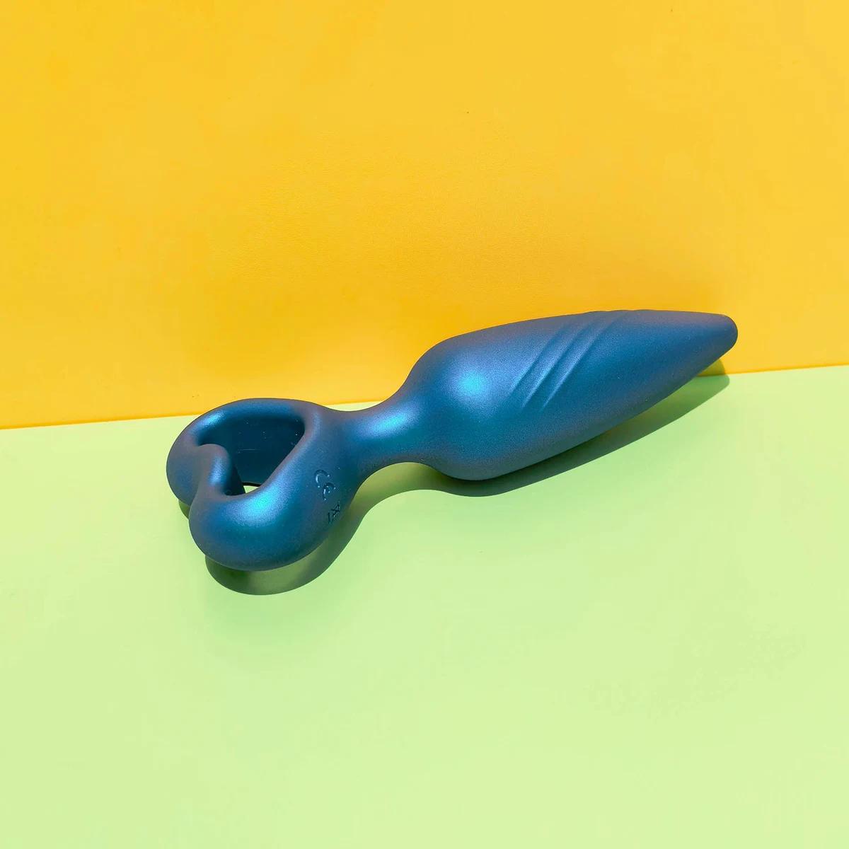 GINYA New Liquid Silicone Female Vibrating Anal Plug Vibrator Couple Adult Sex Toy gallery image 4