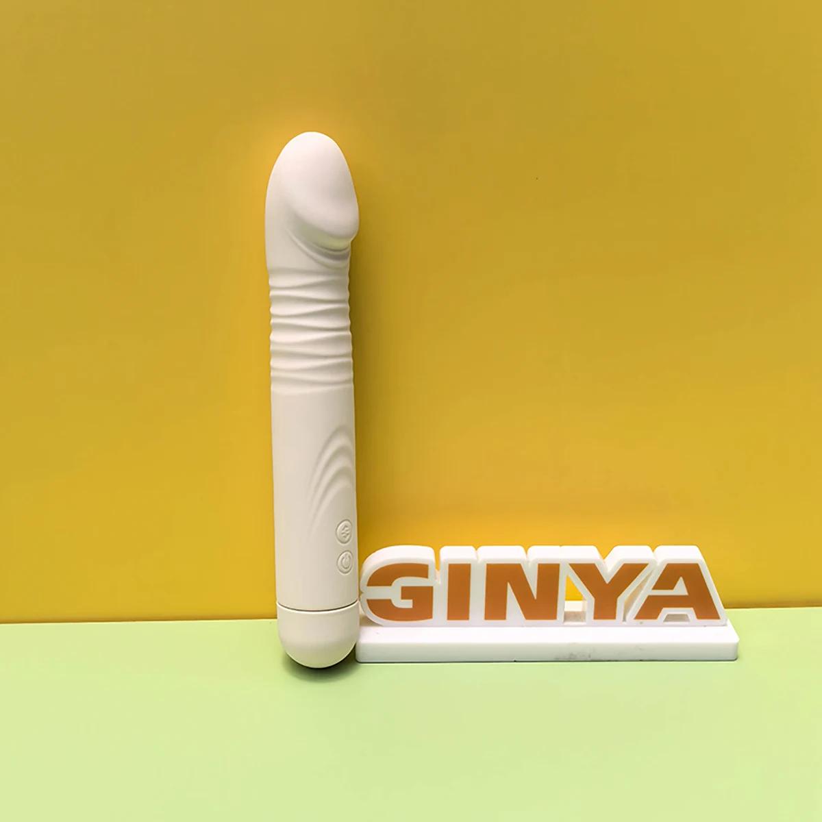 GINYA Thrusting Vibrator AV Wand with Sucker Cup Base for Personal Intimate Use main image