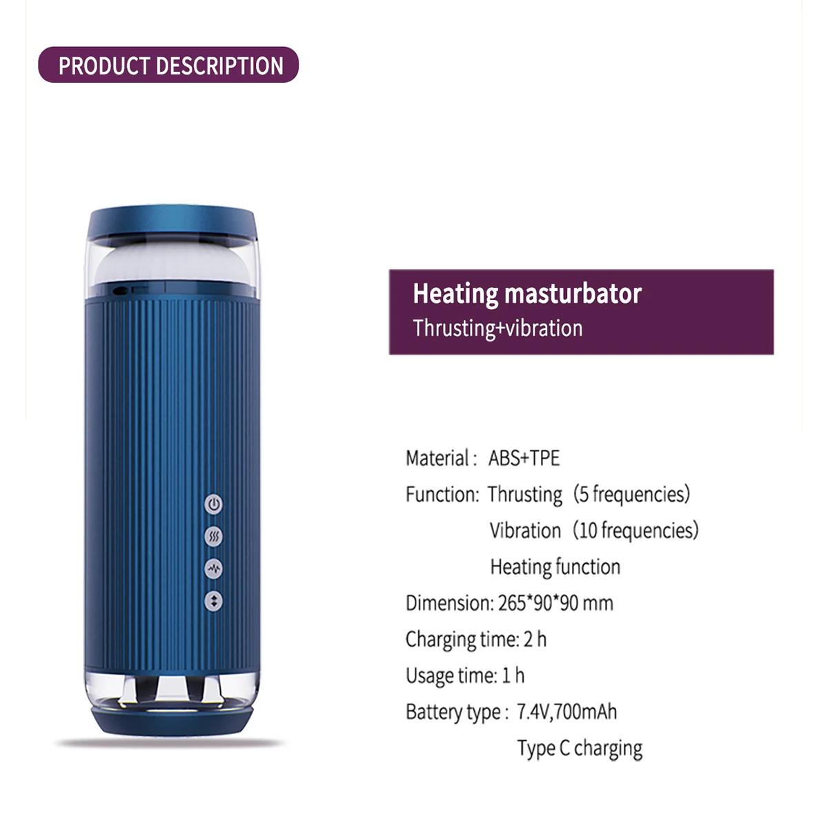 Heating Masturbator Male Vibration OEM ODM Manufacturer | GINYA CH17030 gallery image 2
