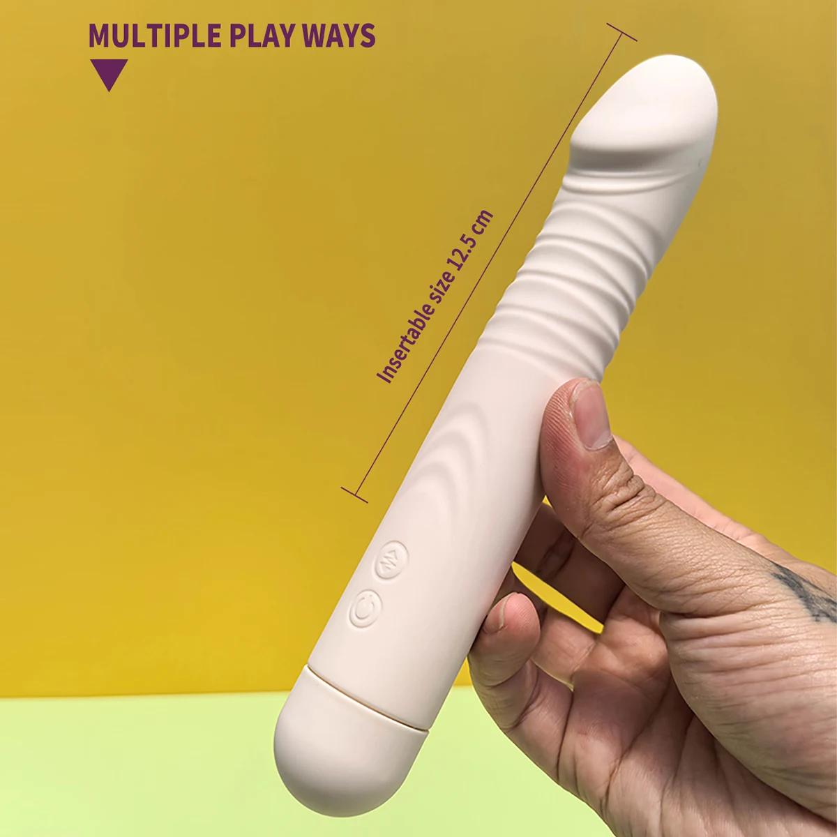 GINYA Thrusting Vibrator AV Wand with Sucker Cup Base for Personal Intimate Use gallery image 5