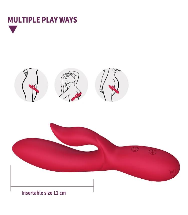 GINYA Liquid Silicone Rabbit Vibrator — CH03064 gallery image 4