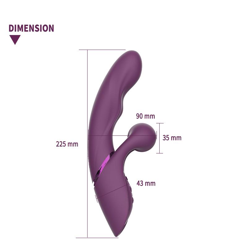 GINA 2023 New Design Pulse Rabbit Vibrator CH01002 — CH01002 gallery image 3