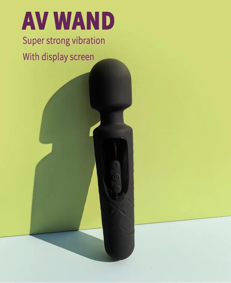 GINYA AV Wand Vibrator Massager with LCD Display Screen CH04001 gallery image 1