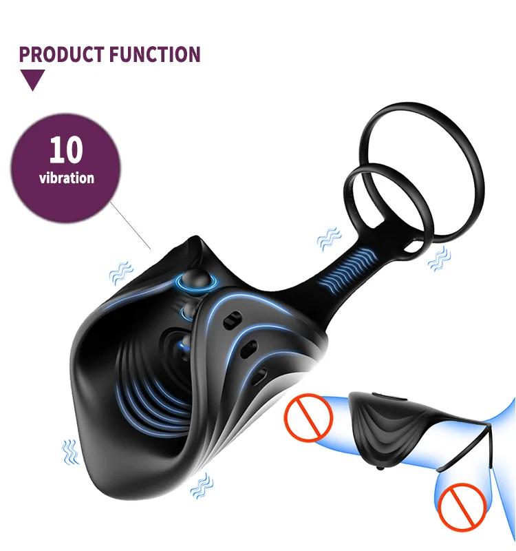 GINYA Male Vibrating Cock Ring Penis Exerciser CH08061 gallery image 4