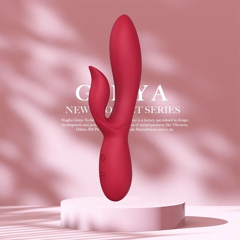 GINYA Liquid Silicone Rabbit Vibrator — CH03064 gallery image 1