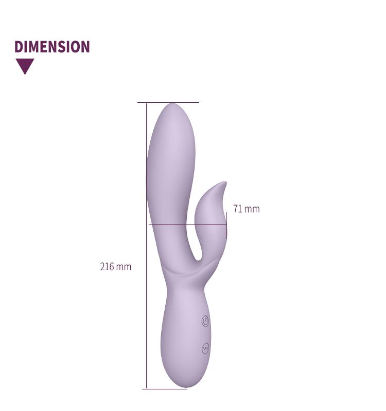 GINYA Liquid Silicone Rabbit Vibrator — CH03064 gallery image 2