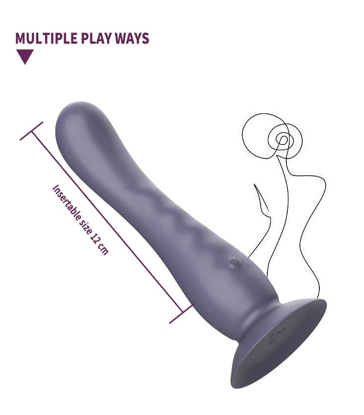 Liquid Silicone Vibrator for Women Snake Twisting Motion gallery image 5