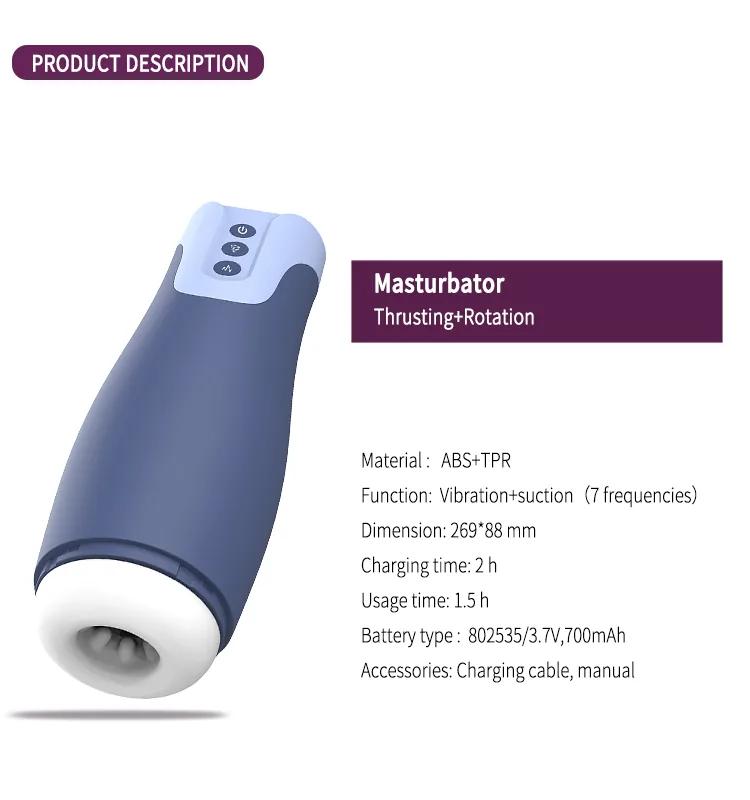 GINA Male Vibration and Suction Functions Masturbators CH17012 gallery image 1