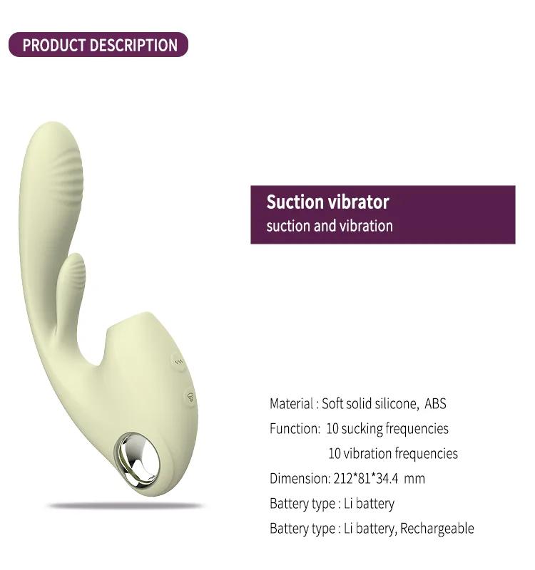 Female clitoral suction vibrator couple sex toy G-spot stimulator CH03075 gallery image 2
