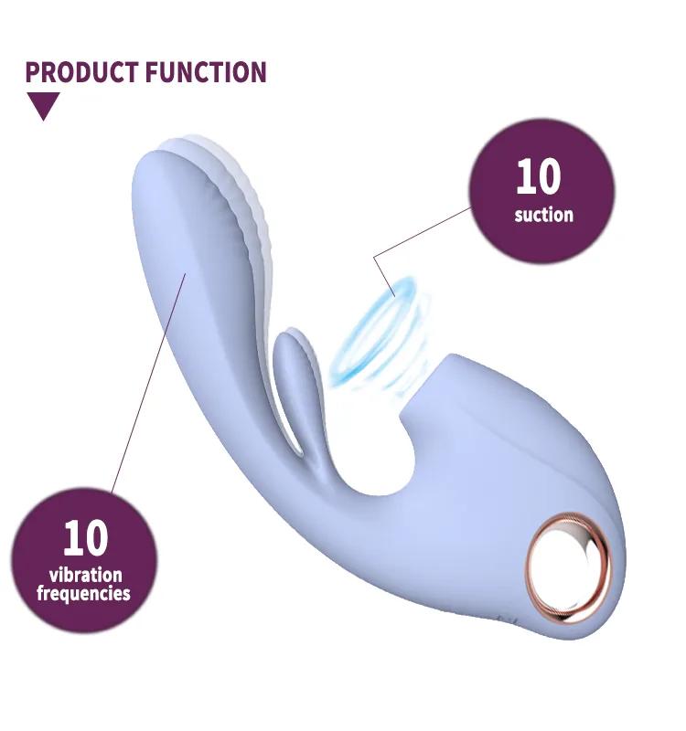 Female clitoral suction vibrator couple sex toy G-spot stimulator CH03075 gallery image 4