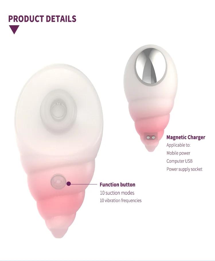 GINYA Cute Mini Vibrator Female Clitoral Sucking Stimulator Breast Massager Sex Toys for Women gallery image 6