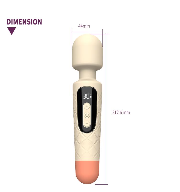 GINYA AV Wand Vibrator Massager with LCD Display Screen CH04001 gallery image 3