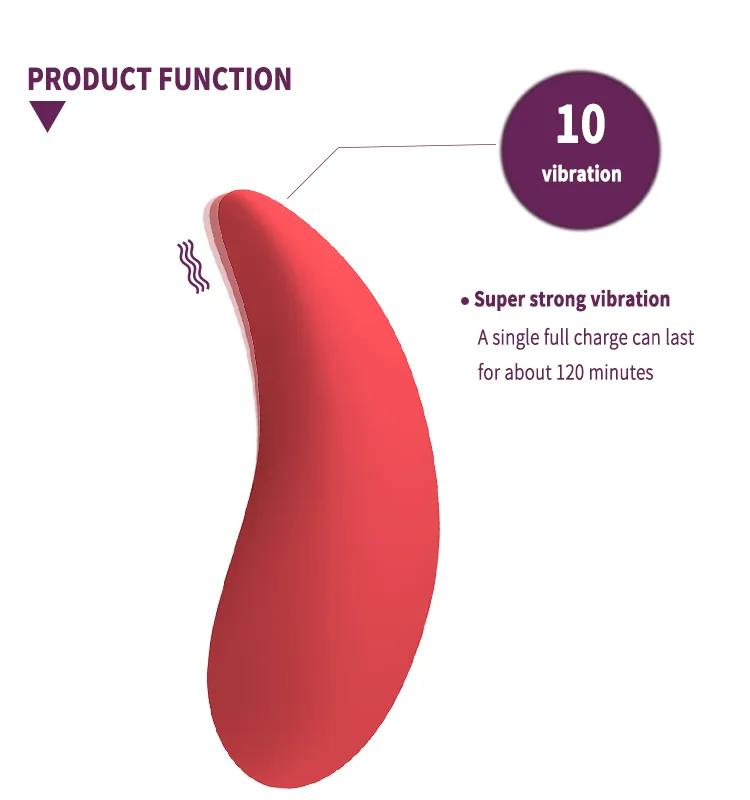 GINYA New Design Gradient Color Liquid Silicone Clitoral Vibrator — CH01316 gallery image 4
