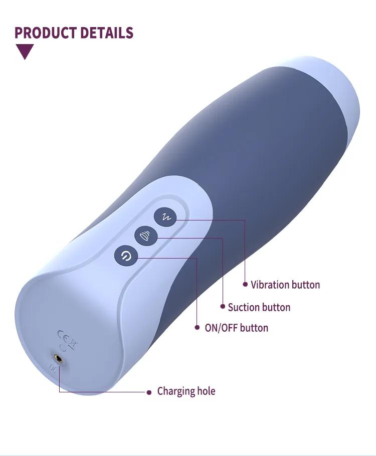 GINA Male Vibration and Suction Functions Masturbators CH17012 gallery image 4