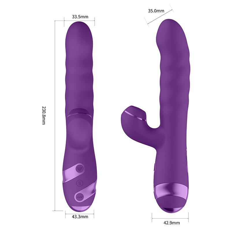 GINYA Thrusting Vibrator with flapping for clit CH05037 gallery image 4