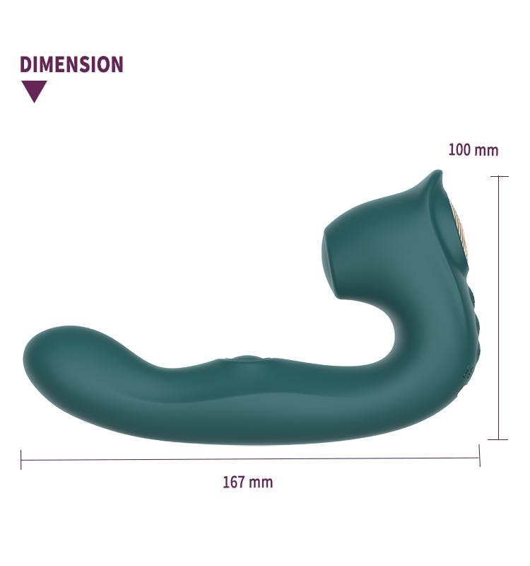 GINYA Luxury Design Slapping Vibrator Female G-spot Stimulator Rotating Beads for Clitoral Stimulation Sex Toys For Women gallery image 3