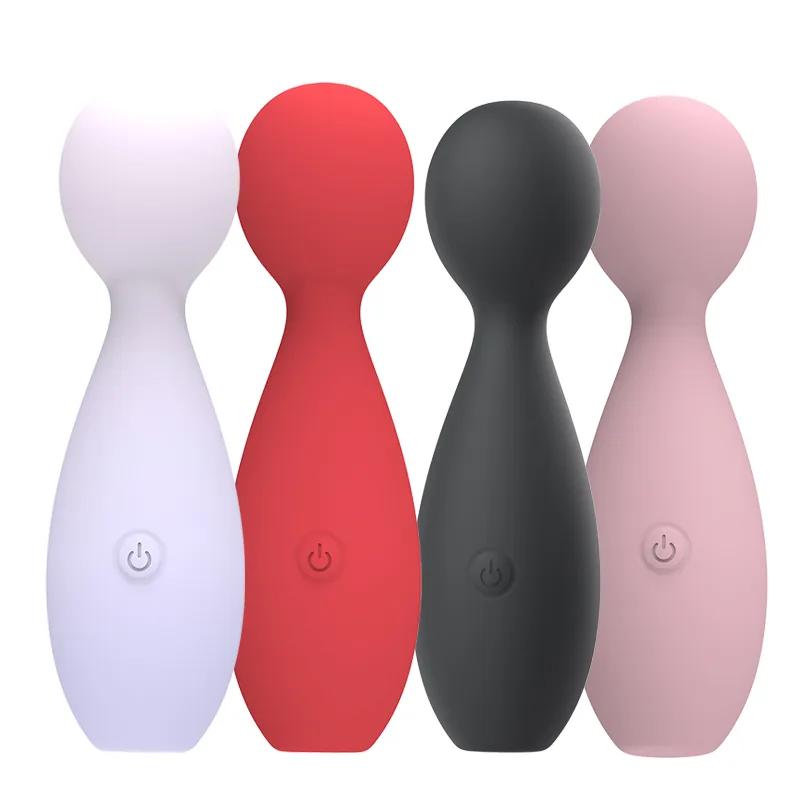 GINYA New Design Gradient Color Liquid Silicone Wand Vibrator — CH01314 main image