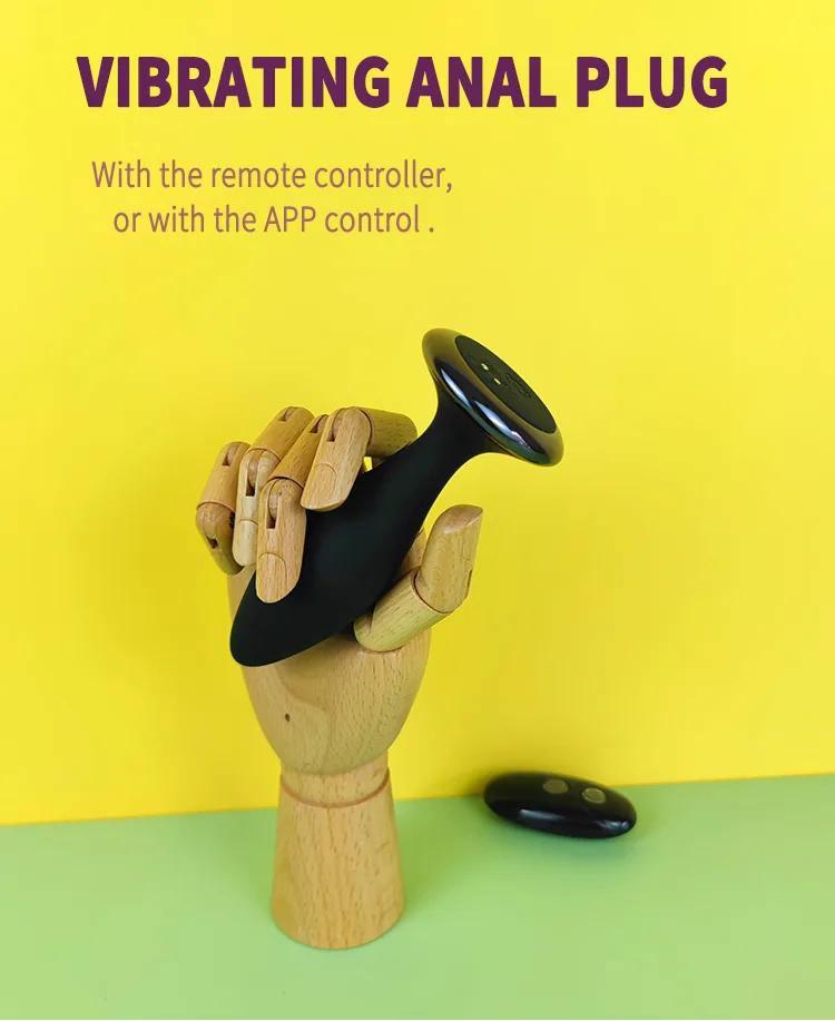GINYA APP-Controlled Vibrating Anal Plug CH09028 gallery image 1
