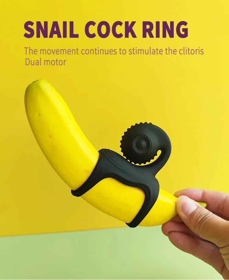 GINYA Male Snail Vibrator Cock Ring CH08063 gallery image 1