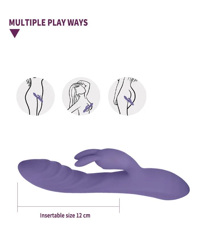 GINYA Liquid Silicone Rabbit Vibrator — CH03052 gallery image 4