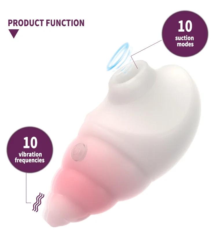 GINYA Cute Mini Vibrator Female Clitoral Sucking Stimulator Breast Massager Sex Toys for Women gallery image 4