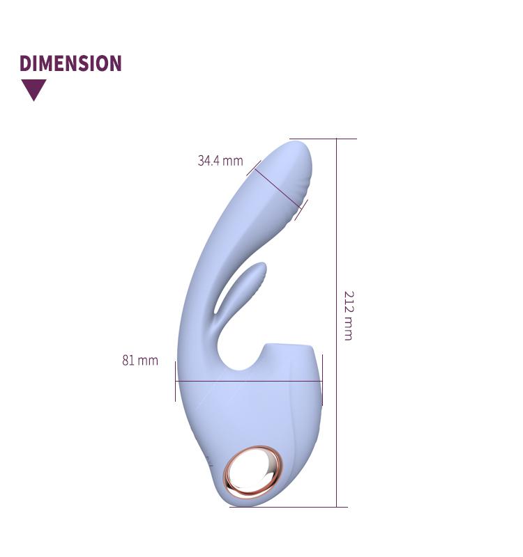 Female clitoral suction vibrator couple sex toy G-spot stimulator CH03075 gallery image 3